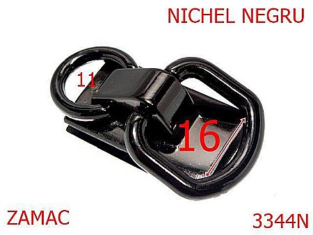 Sustinatori poseta - 3344N/SUSTINATOR MANER POSETA-16-mm---nichel negru---4L4--