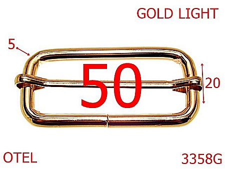 Catarame cu reglaj - 3358G/CATARAMA DE REGLAJ-50-mm-5-gold light--4i8-1A6-6K5--
