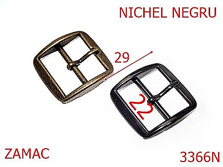 Catarame - 3366N/CATARAMA POSETA-22-mm---nichel negru-6C4-7A8--6A1--