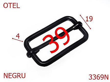 Catarame cu reglaj - 3369N/CATARAMA REGLAJ 39 MM-38-mm---negru-4L8--3F4--