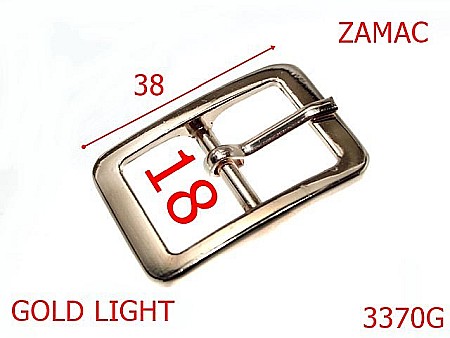 Catarame poseta - 3370G/CATARAMA POSETA-18-mm---gold light---6C8--