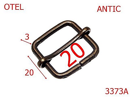 Catarame cu reglaj - 3373A/CATARAMA REGLAJ 20MM-20-mm---antic--1B5-1D7-1D6-1C5-7C4-6J8/6K2--