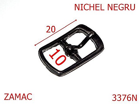 Catarame - 3376N/CATARAMA 10MM-10-mm---nichel negru---10B36--