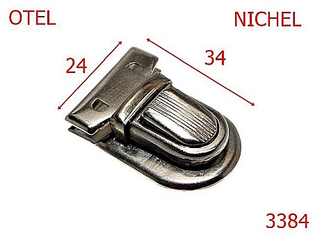 Inchizatori servieta - 3384/INCHIZATOARE TIK-TUK-24X34-mm---nichel---12B4-12E15 / 12E16-12E14