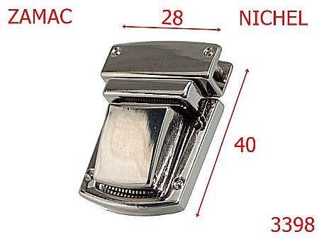 Inchizatori servieta - 3398/INCHIZATOR TIK TUK-28X40-mm---nichel---12J9--