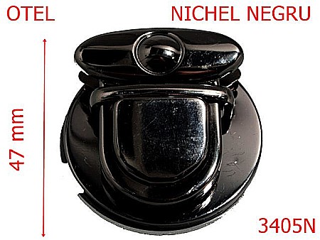 Inchizatori - 3405N/INCHIZATOR TIK TUK-47-mm---nichel negru---12F2--
