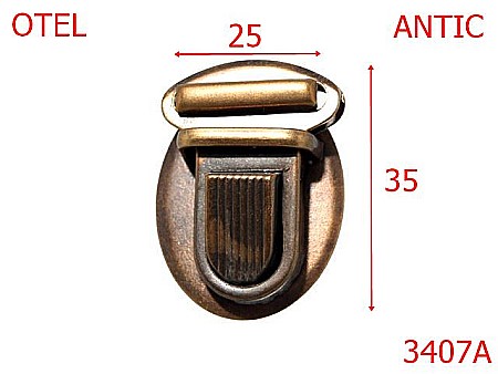 Inchizatori servieta - 3407A/INCHIZATOR TIK TUK-25X35-mm---antic---12G4--