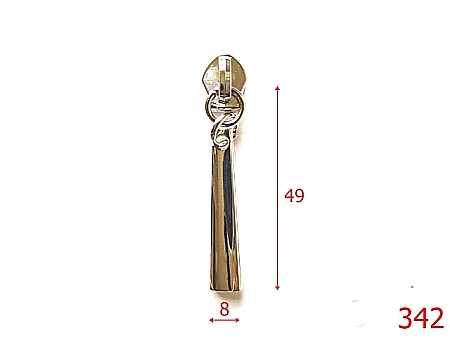 Cursori fermoar - 342/CURSOR FERMOAR NR5-Nr 5-mm---nichel-----