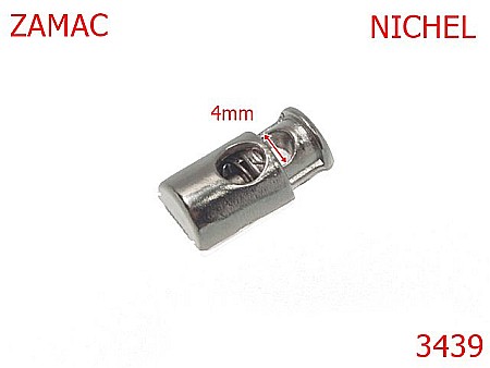 Accesorii confectii - 3439/BLOCATORI SNUR-4-mm---nichel-21 B 3----