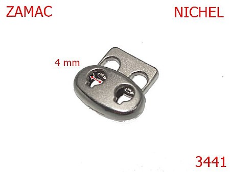 Accesorii confectii - 3441/BLOCATORI SNUR-4-mm---nichel-21 B 3----