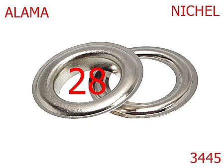 Ocheti - 3445/OCHET INOXIDABIL DIN ALAMA-28-mm---nichel---2A3--