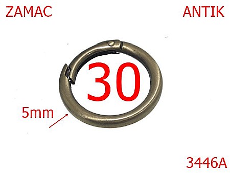 Inele carabina - 3446A/INEL CARABINA -30-mm-5-antic-23A1----