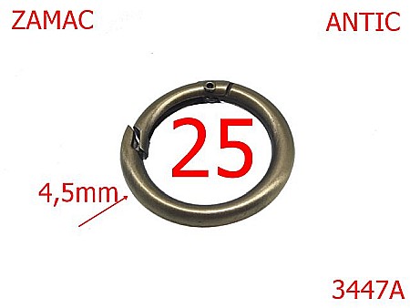 Inele carabina - 3447A/INEL CARABINA -25-mm-4.5-antic-23A3----