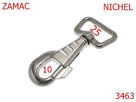 Carabine poseta - 3463/CARABINA POSETA-25-mm---nichel--5K10-5B8-2D4--