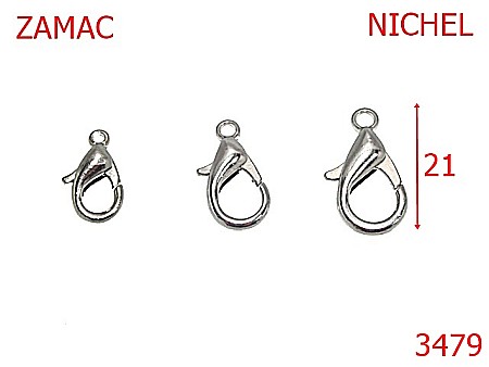 Carabine poseta - 3479/MINICARABINA-21-mm---nichel--5S8-13F11--
