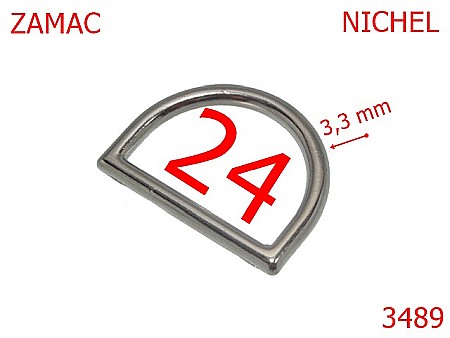 Inele D - 3489/INEL D 24 mm-24-mm-3.3-nichel---3B8-3A3/3D1--