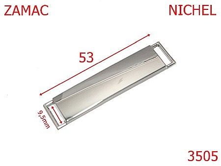 Placute ornamentale - 3505/PLACUTA ORNAMENTALA-53-mm---nichel---15A7-5H5--