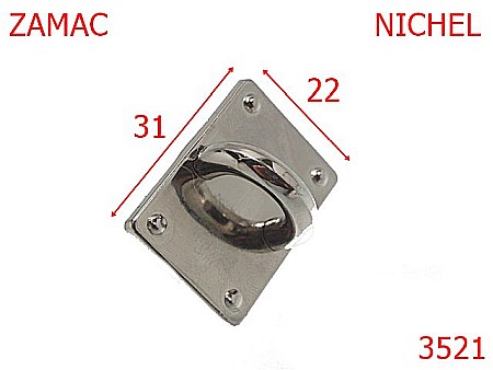 Sustinatori poseta - 3521/SUSTINATOR  31X22-31X22-mm---nichel---2F2/2F4/2F3--