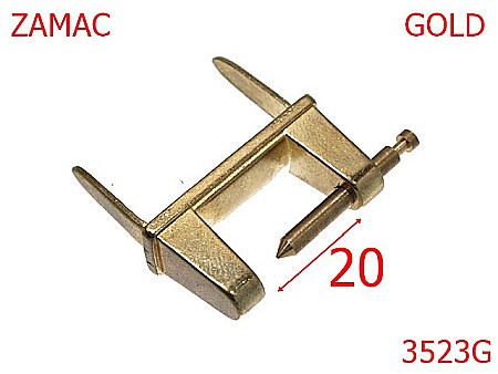 Sustinatori poseta - 3523G/SUSTINATOR  SERVIETA  2 CM-20-mm---gold---3J6--