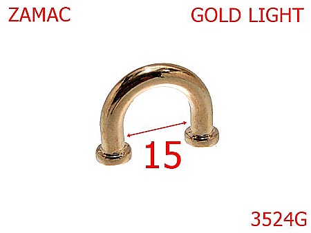 Sustinatori poseta - 3524G/SUSTINATOR 15 MM-15-mm---gold light---2F3--