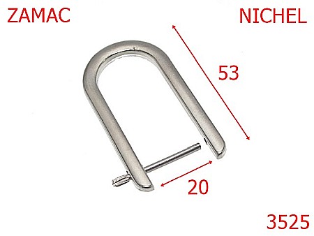 Inele D - 3525/INEL D DEMONTABIL 2 CM-20-mm---nichel--3E5-3K8-4J8--