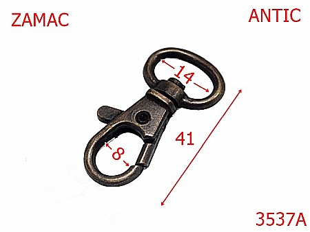 Carabine poseta - 3537A/CARABINA 14mm-14-mm---antic---5H3-7A6--