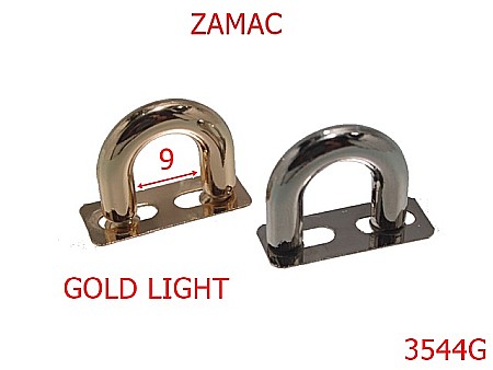Sustinatori poseta - 3544G/SUSTINATOR ZAMAC 9mm-9-mm---gold light---AO42--