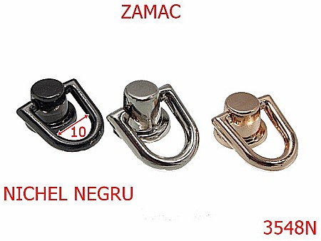 Sustinatori poseta - 3548N/SUSTINATOR CU SURUB  10mm.-10-mm---nichel negru---1C1/10C27/1C5--