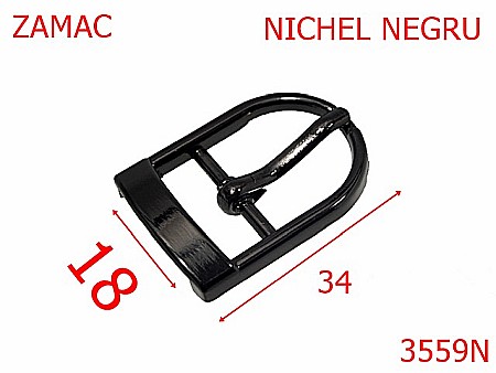 Catarame - 3559N/CATARAMA 18 mm-18-mm---nichel negru-7A7--7B4--