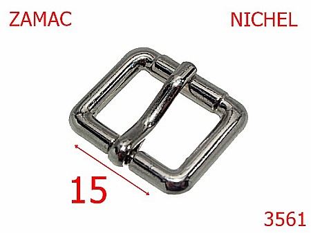 Catarame - 3561/CATARAMA  15 mm ROLA APARENTA-15-mm---nichel-6G5----