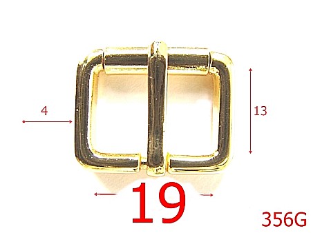 Catarame poseta - 356G/CATARAMA-19-mm-4-gold-----