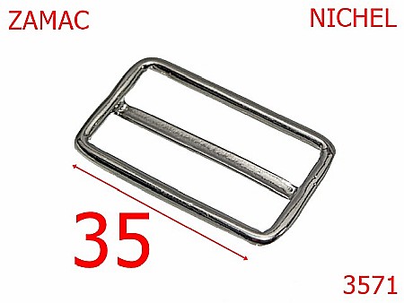Catarame cu reglaj - 3571/CATARAMA REGLAJ 35mm-35-mm---nichel---6H1--