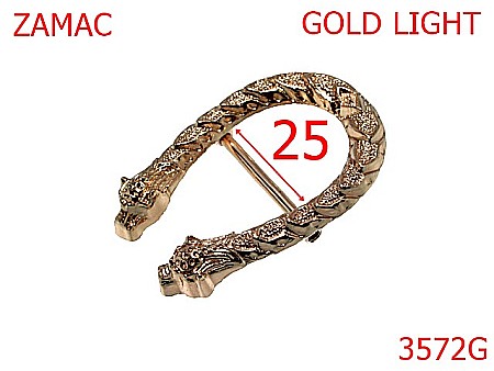 Catarame - 3572G/CATARAMA POSETA 25 mm-25-mm---gold light--7L8-7J7---