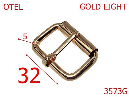 Catarame rola si 1 cui - 3573G/CATARAMA CU ROLA 32 mmX5-32-mm-5-gold light--7G8-7H6--