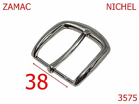 Catarame - 3575/CATARAMA UNISEX  CUREA -38-mm---nichel---6k6--