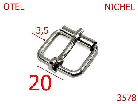Catarame rola si 1 cui - 3578/CATARAMA CU ROLA-20-mm-3.5-nichel-7F8--7i6-1B1-7G5-7D5/7G6--
