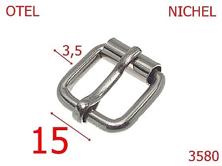 Catarame rola si 1 cui - 3580/CATARAMA CU ROLA-15-mm-3.5-nichel-7G3-7C3-7E7-7E.8--7D5--