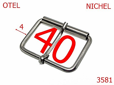 Catarame rola si 1 cui - 3581/CATARAMA CU ROLA 20X4-40-mm-4-nichel-7E.8-7e1-7D2----