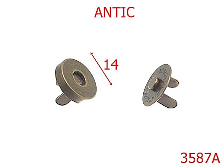 Magneti - 3587A/MAGNET APARENT 14mm-14-mm---antic-15B2-15B1----