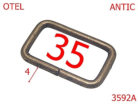 Inele dreptunghiulare - 3592A/INEL DREPTUNGHIULAR 3.5  CM-35-mm-4-antic--3i1-3i8-3H8-2E1--