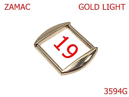 Inele dreptunghiulare - 3594G/INEL DREPTUNGHIULAR  1.9   CM-19-mm---gold light---3J3--