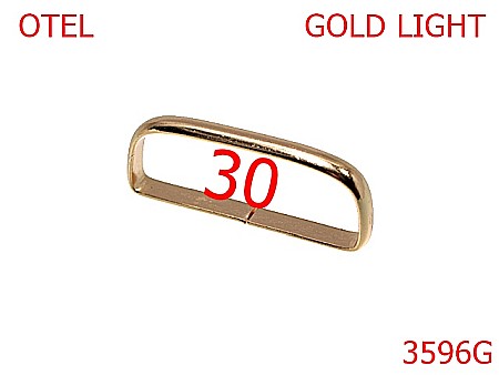 Pasant pafta - 3596G/PASANT  3 CM-30-mm---gold light---1A6--