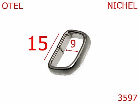 Pasant pafta - 3597/PASANT  INALT 15 mm-15-mm---nichel---7B3/7B5--