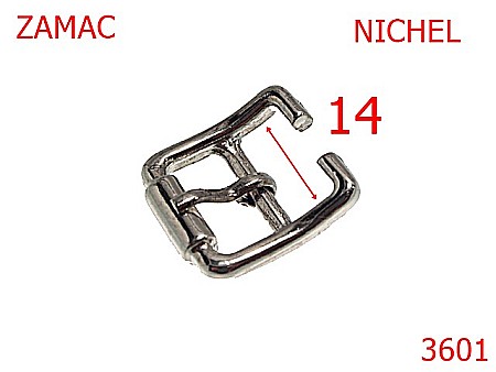 Catarame - 3601/CATARAMA DESPICATA 14 mm-14-mm---nichel--6F1   -7E8--