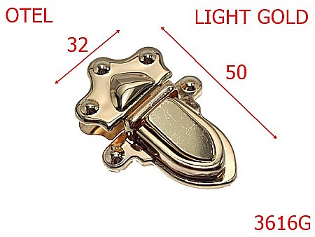 Inchizatori - 3616G/TIK-TUK POSETA-32X50-mm---gold light---12A13--