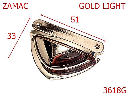 Inchizatori - 3618G/TIK-TUK POSETA-51X33-mm---gold light---13G13--
