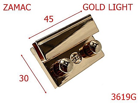 Inchizatori - 3619G/INCHIZATOARE POSETA-45X30-mm---gold light---14i11--