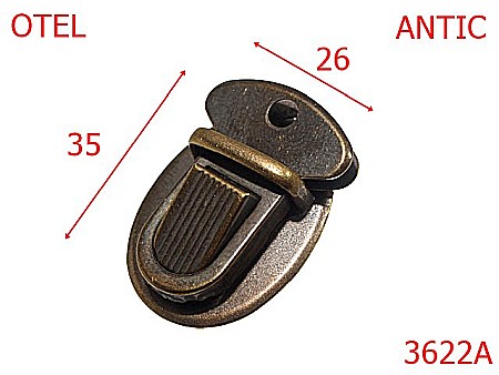 Inchizatori servieta - 3622A/TIK-TUK BORSETA-26X35-mm---antic---12G4--