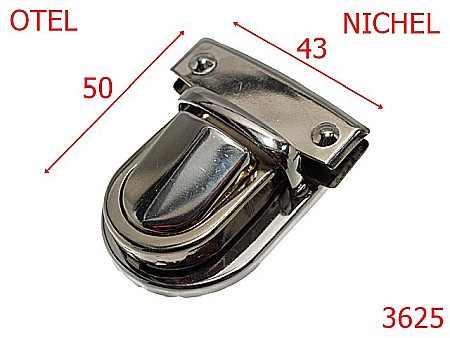 Inchizatori servieta - 3625/TIK-TUK POSETA-43X50-mm---nichel---14F10--14F11