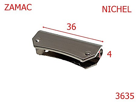 Accesorii metalice pentru marochinarie - 3635/MARGINE ORNAMENTALA-36-mm---nichel-11B--11B3--